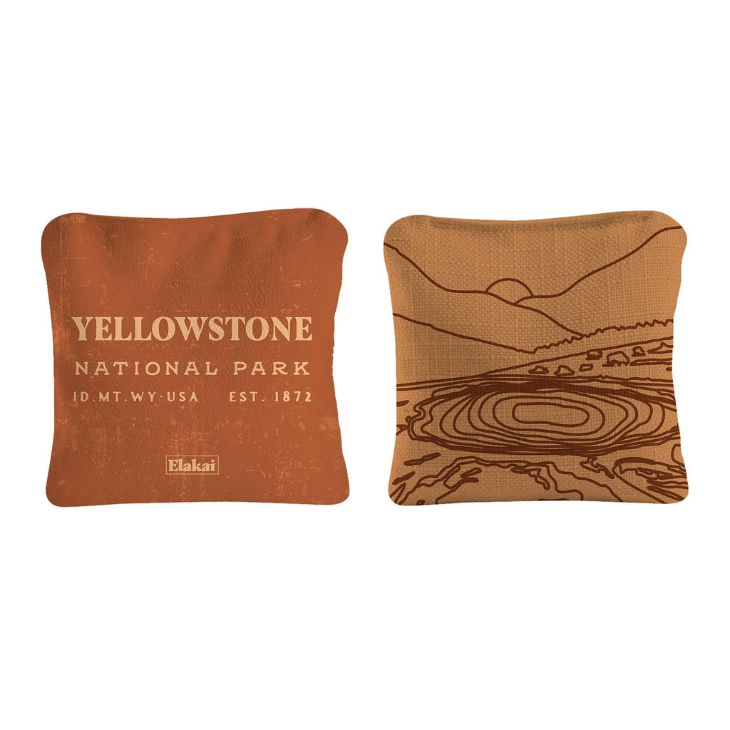 Elakai 6-in Dual-Sided Cornhole Bags | National Parks Collection | Heirloom Boulevard
