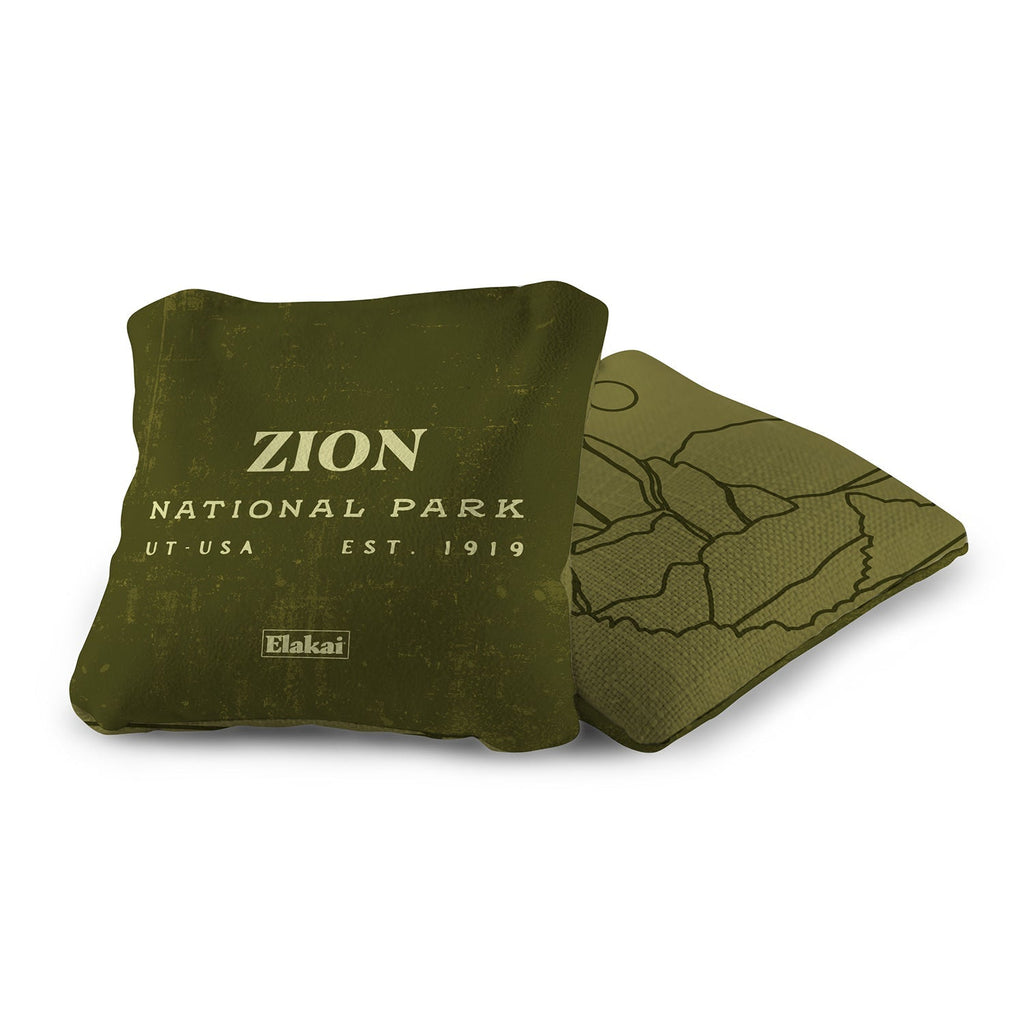 Elakai 6-in Dual-Sided Cornhole Bags | National Parks Collection | Heirloom Boulevard