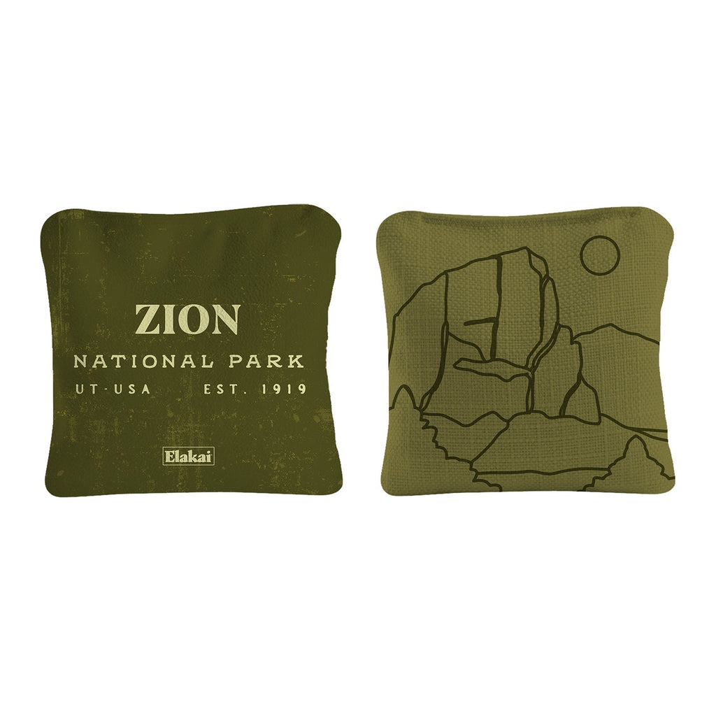 Elakai 6-in Dual-Sided Cornhole Bags | National Parks Collection | Heirloom Boulevard