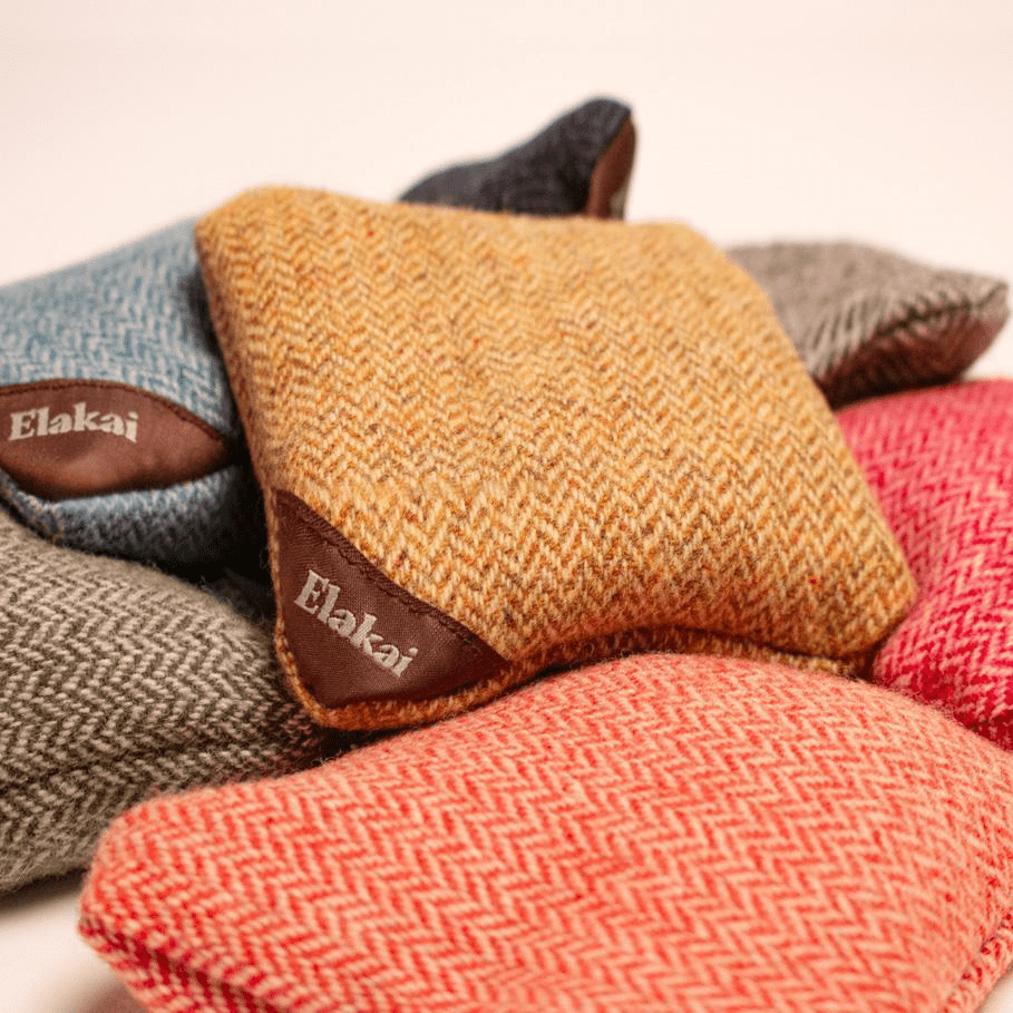Elakai 6-in Herringbone Cornhole Bags | Premium All-Weather Collection | Heirloom Boulevard