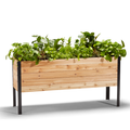 Cedar Planters 18" x 60" Raised Garden Bed - 30" TALL | Heirloom Boulevard