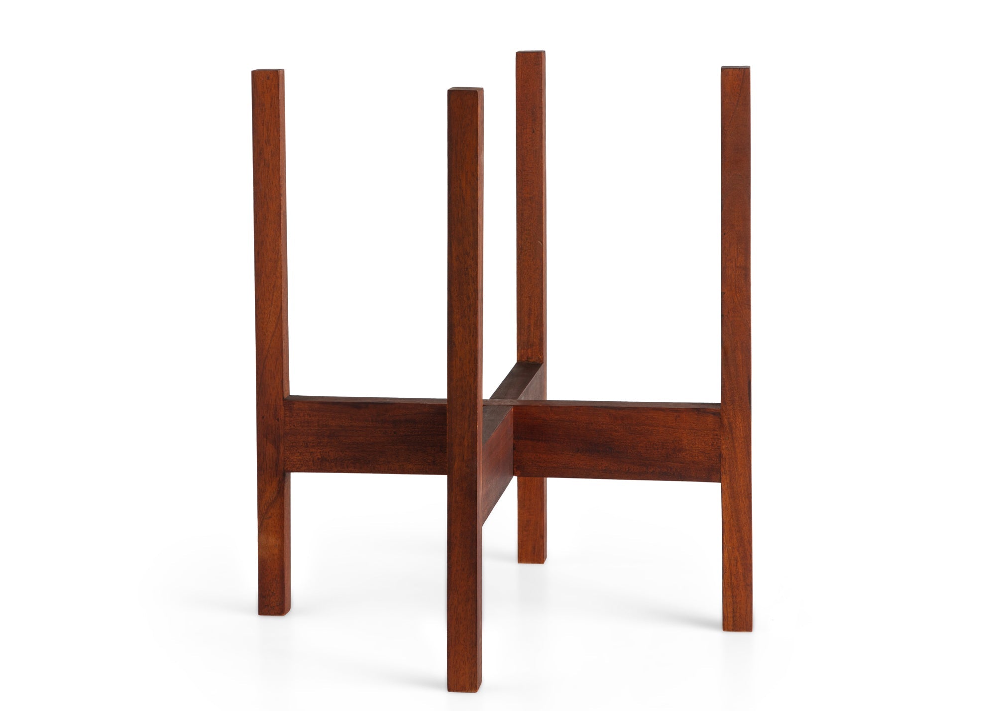 LBE Design Solid Goods - Square Leg - Mahogany Stand Dark 10 Inch | Heirloom Boulevard
