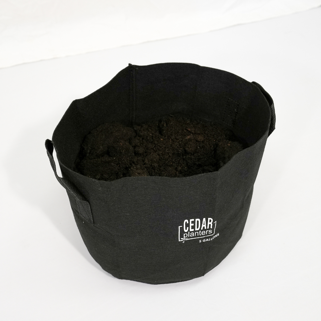 Cedar Planters Grow Bag (5 Gallon) | Heirloom Boulevard