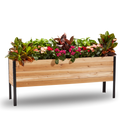 Cedar Planters 18" x 72" Raised Garden Bed - 30" TALL | Heirloom Boulevard