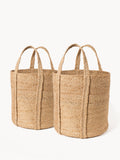 Kata Basket with handle - Natural Set of 2 | Heirloom Boulevard