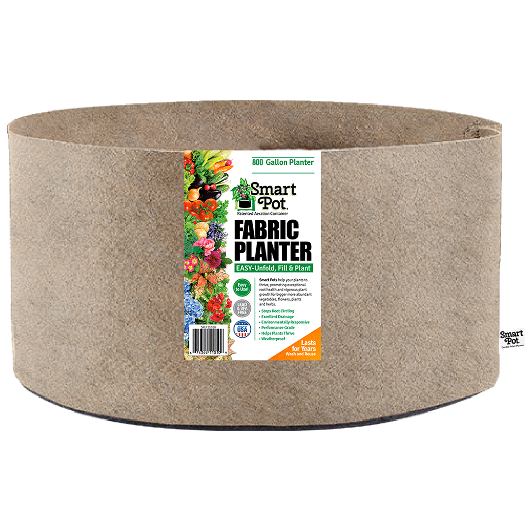 Smart Pot Fabric Planter 800 Gallon Natural Without Handles | Heirloom Boulevard