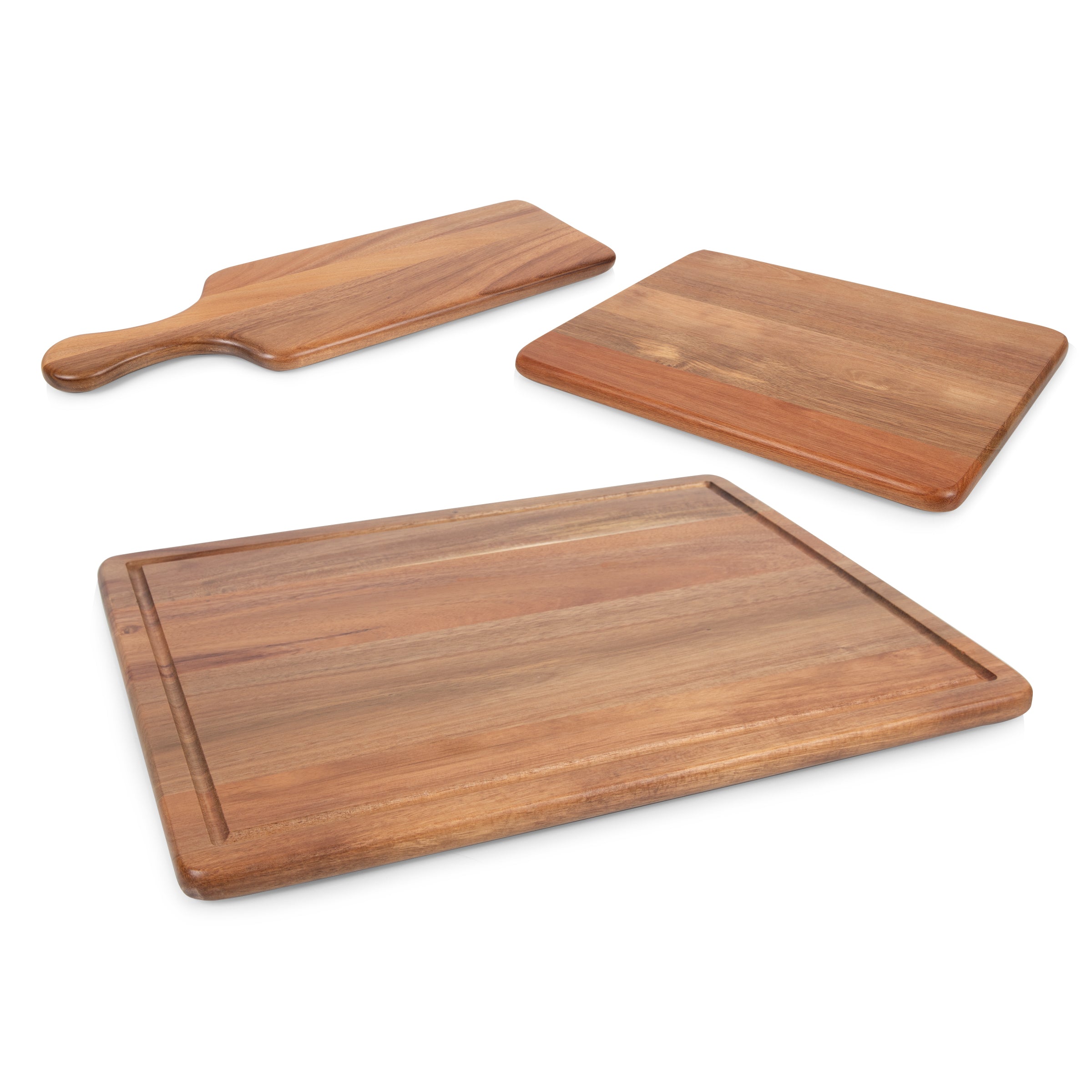 Picnic Time 3-Piece Acacia Wood Charcuterie Board Set Acacia Wood | Heirloom Boulevard