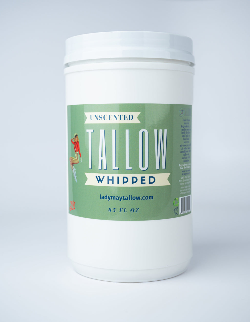 Whipped Tallow | All Natural Moisturizer Choose Scent Size 2oz-85oz Lady May Tallow | Heirloom Boulevard