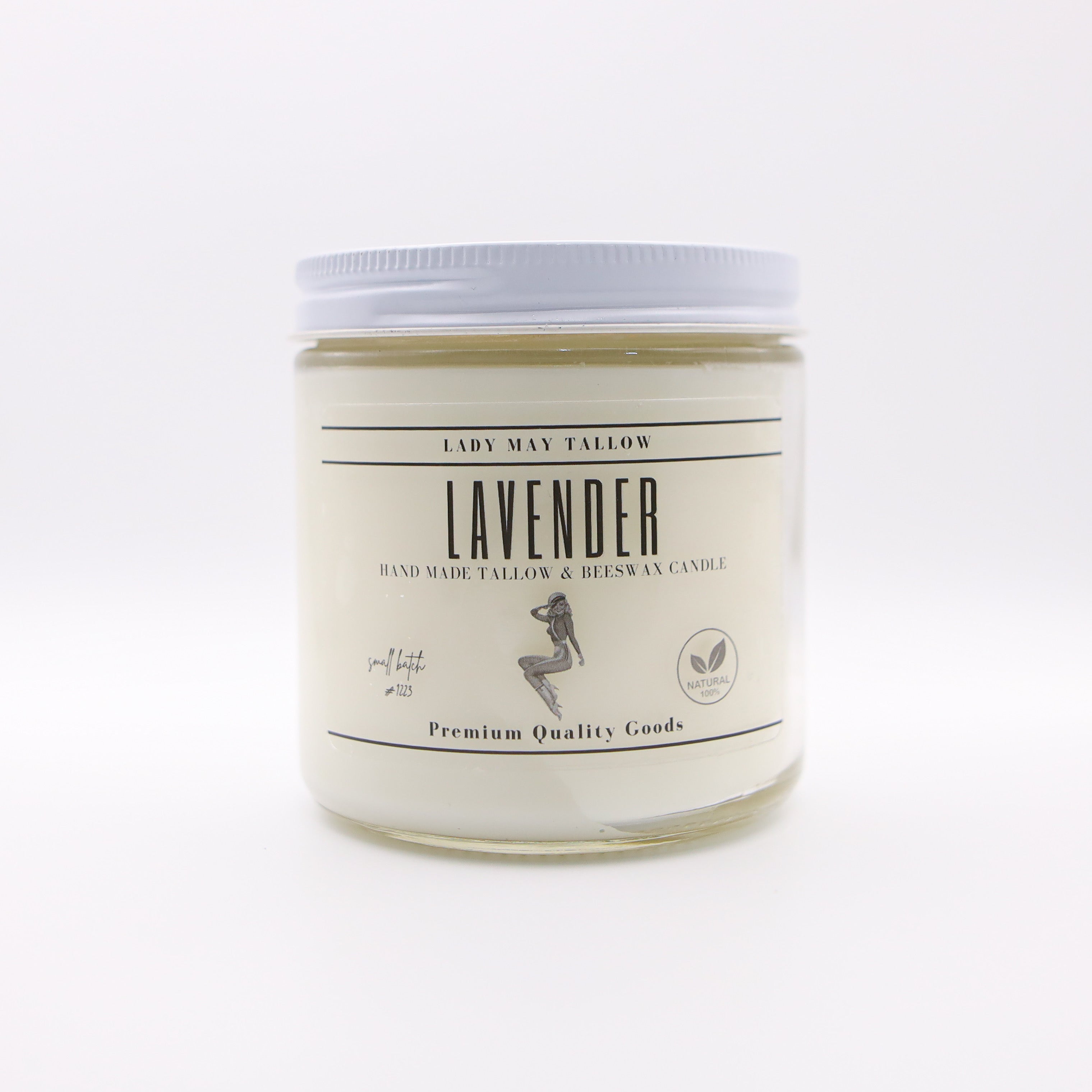 Lavender Tallow & Beeswax Candle | Natural & Non-Toxic Candle, Clean-Burning Lady May Tallow | Heirloom Boulevard