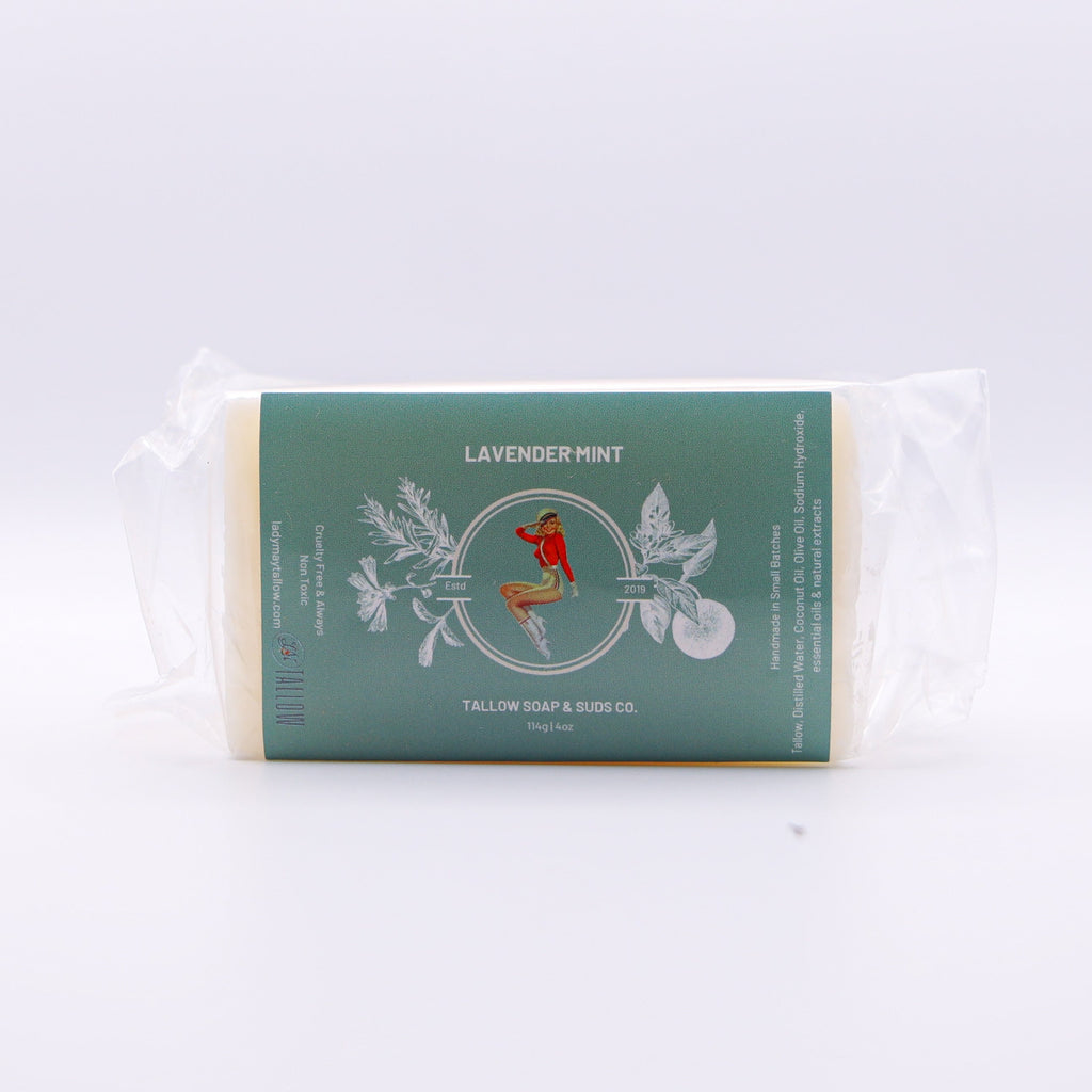All-Natural Tallow Soap – Lavender Mint & Unscented | Non-Toxic Bar Soap With Tallow Lady May Tallow | Heirloom Boulevard