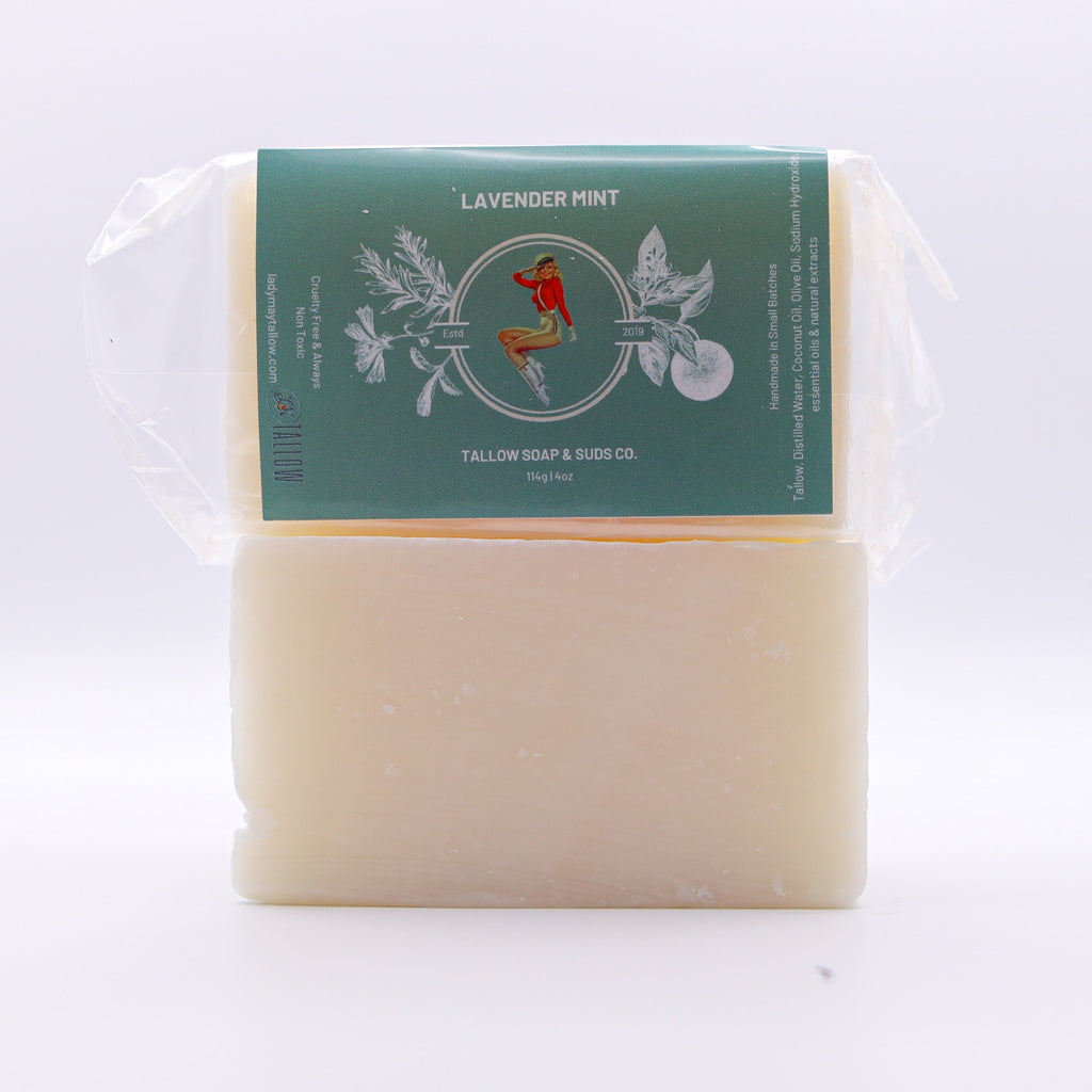 All-Natural Tallow Soap – Lavender Mint & Unscented | Non-Toxic Bar Soap With Tallow Lady May Tallow | Heirloom Boulevard