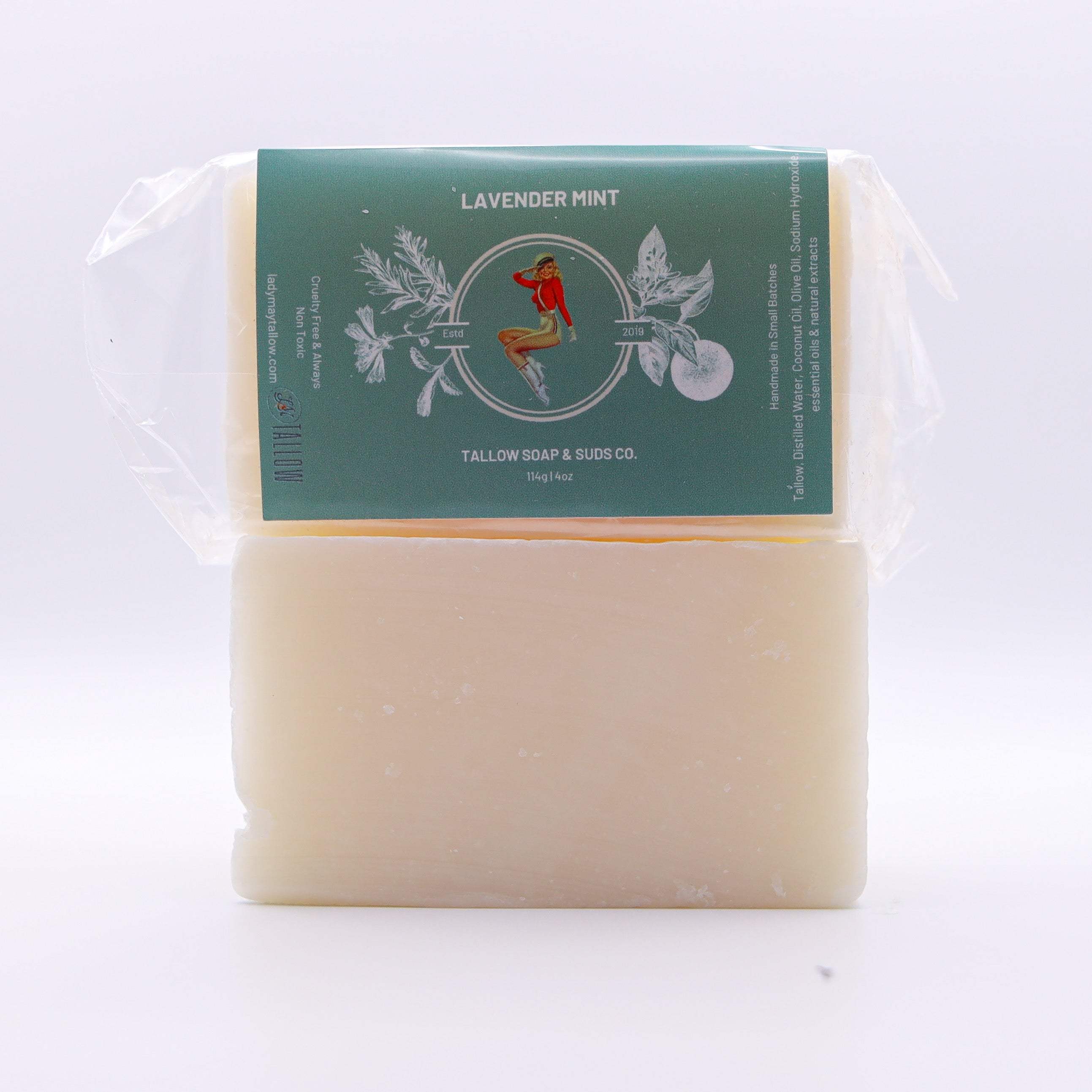 All-Natural Tallow Soap – Lavender Mint & Unscented | Non-Toxic Bar Soap With Tallow Lady May Tallow | Heirloom Boulevard