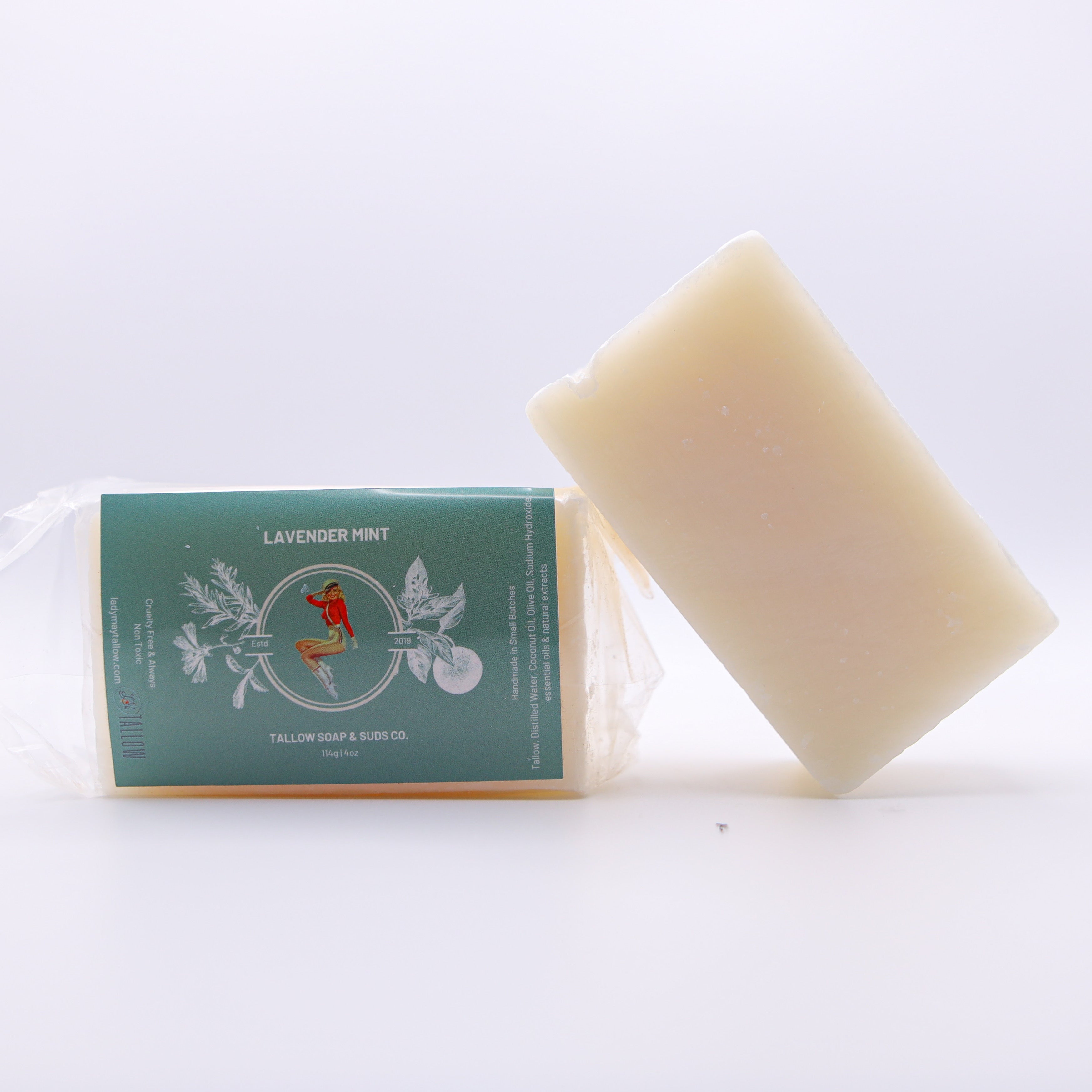 All-Natural Tallow Soap – Lavender Mint & Unscented | Non-Toxic Bar Soap With Tallow Lady May Tallow | Heirloom Boulevard