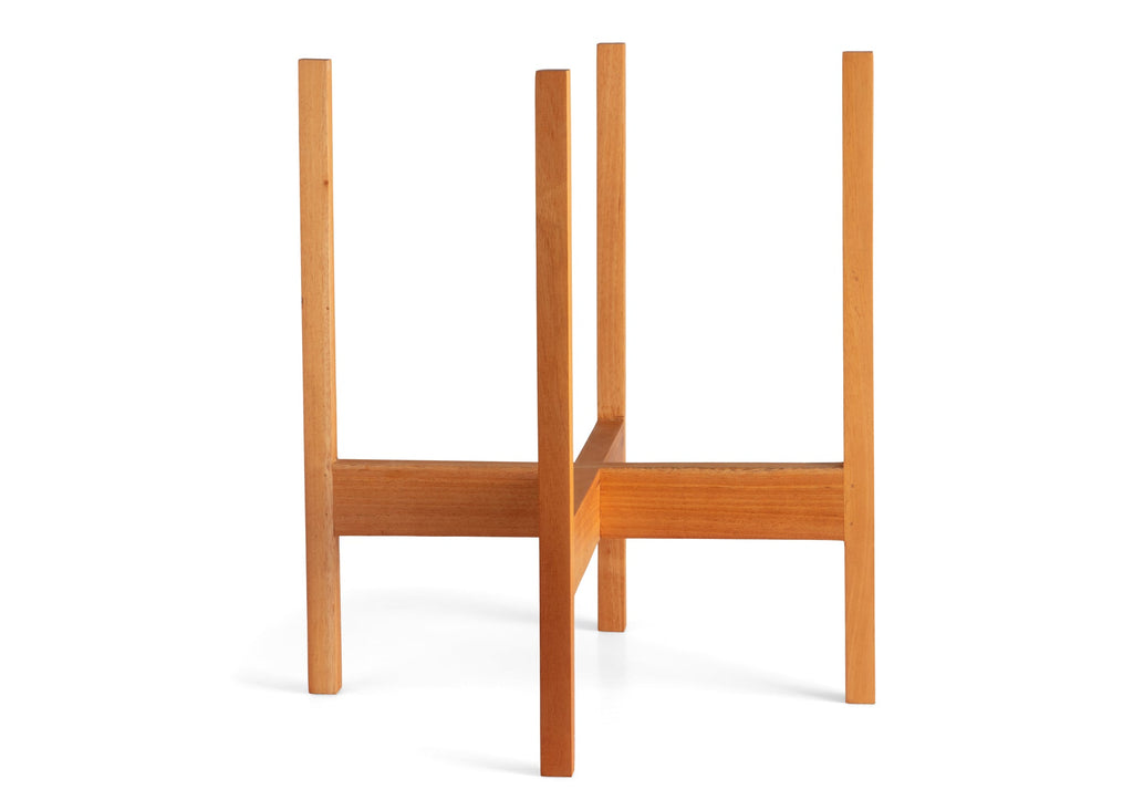 LBE Design Solid Goods - Square Leg - Mahogany Stand Light 12 Inch | Heirloom Boulevard