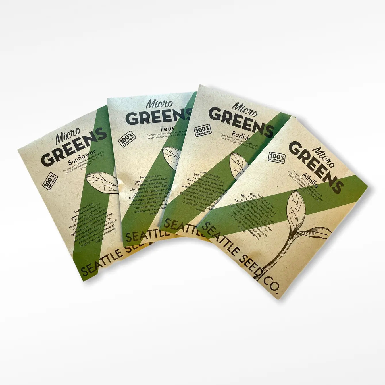 Seattle Seed Company Non-GMO Microgreens Sampler Pack - Thumbnail 5