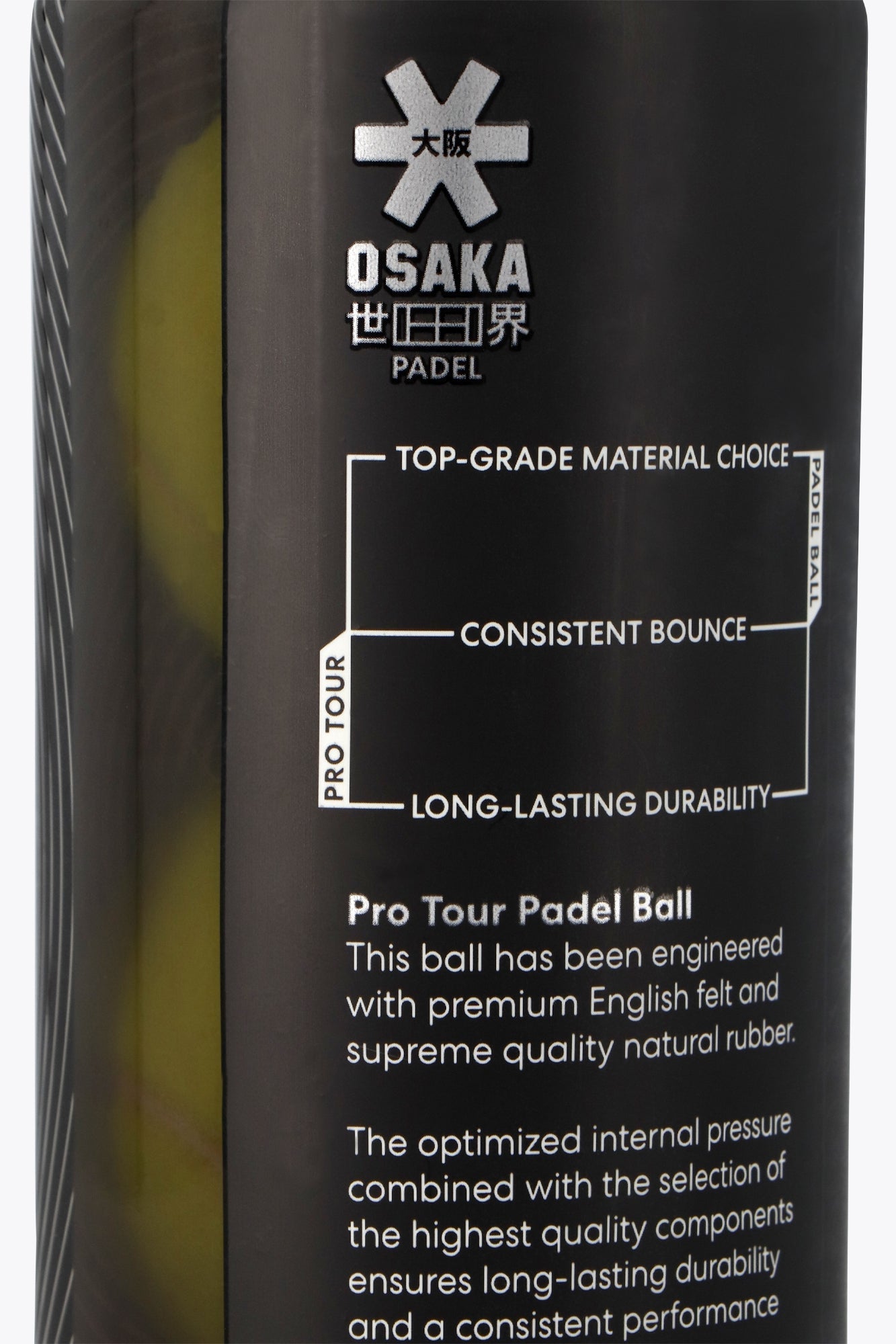 Osaka Pro Tour Padel Ball - 3 Ball Can | No Color | Heirloom Boulevard