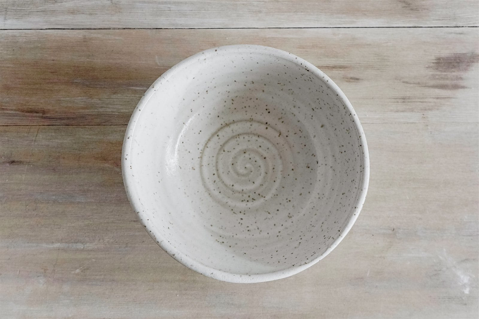 KJ Pottery Cereal Bowl Speckled White | Heirloom Boulevard