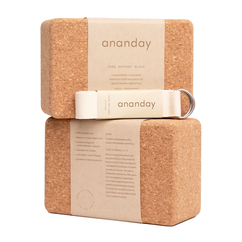 Yoga Block + Strap Set Ananday | Heirloom Boulevard