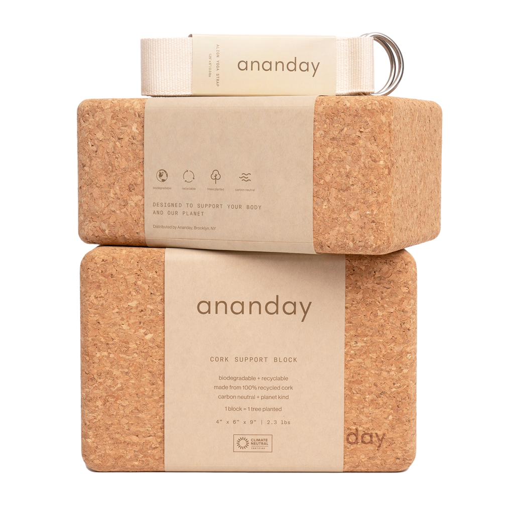 Yoga Block + Strap Set Ananday | Heirloom Boulevard