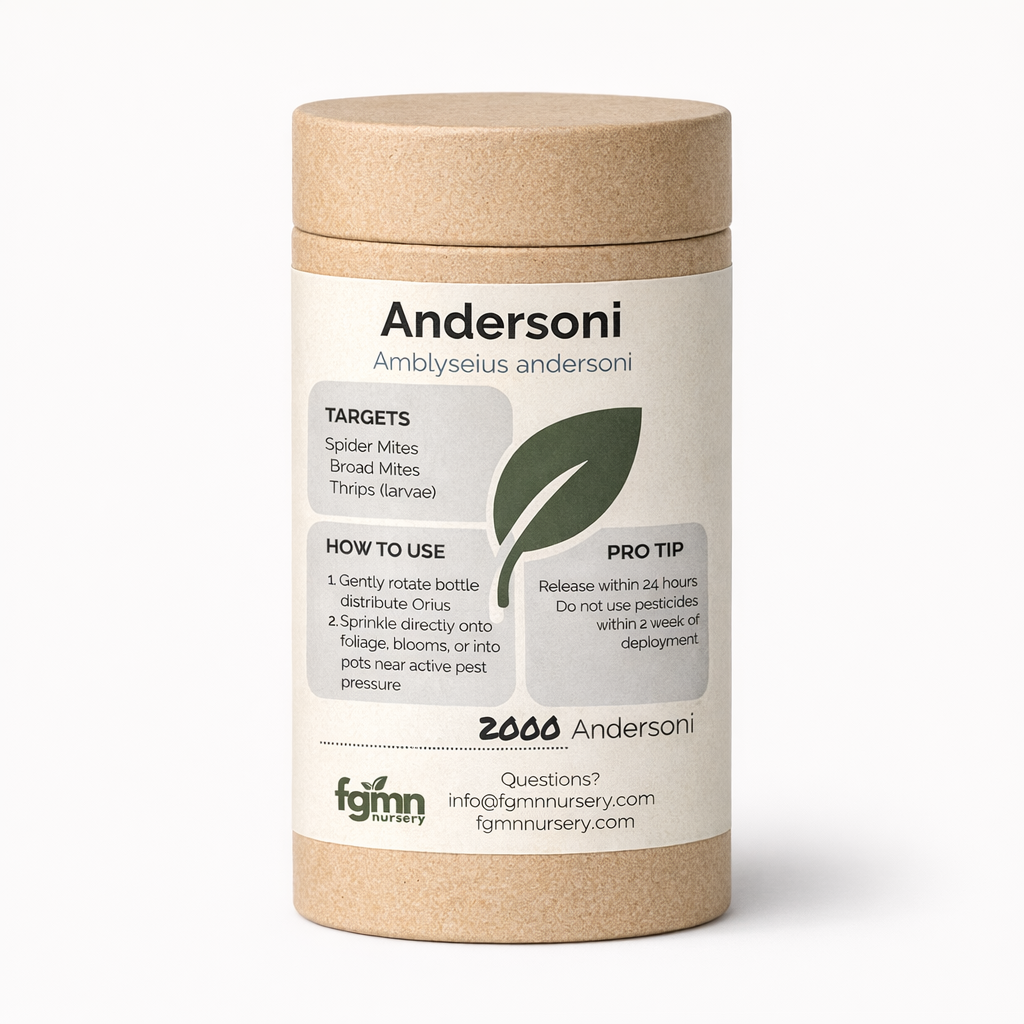 FGMN Nursery Amblyseius andersoni | Heirloom Boulevard