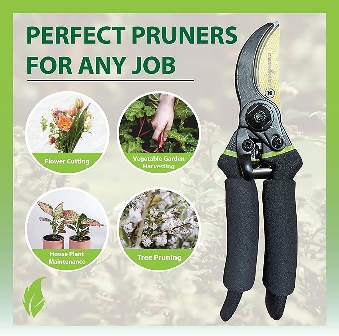 Garden Guru Titanium Soft Grip Garden Pruning Shears Clippers | Heirloom Boulevard