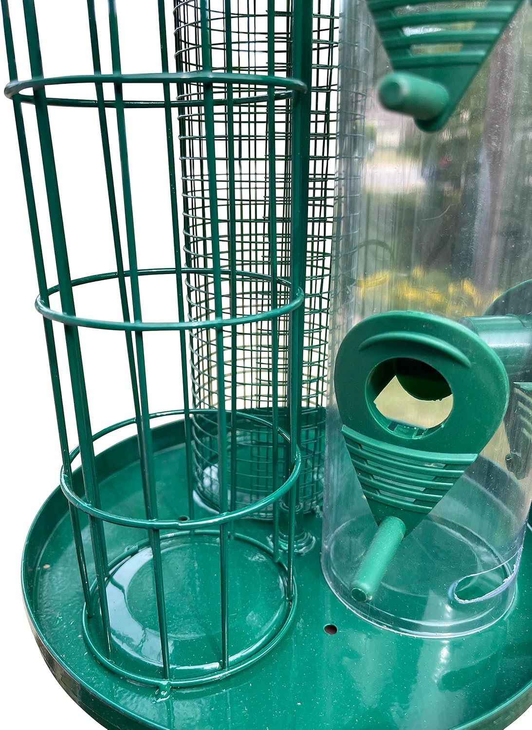 Garden Guru 3-in-1 Outdoor Tube Bird Feeder for Small Wild Birds | Heirloom Boulevard