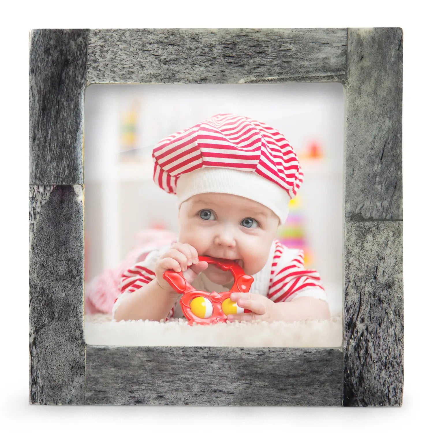 Baby Picture Frames Classic Bone Inlay in Grey, Set of 3