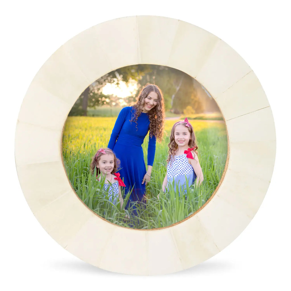 Baby Picture Frames Classic Bone Inlay in White, Set of 3