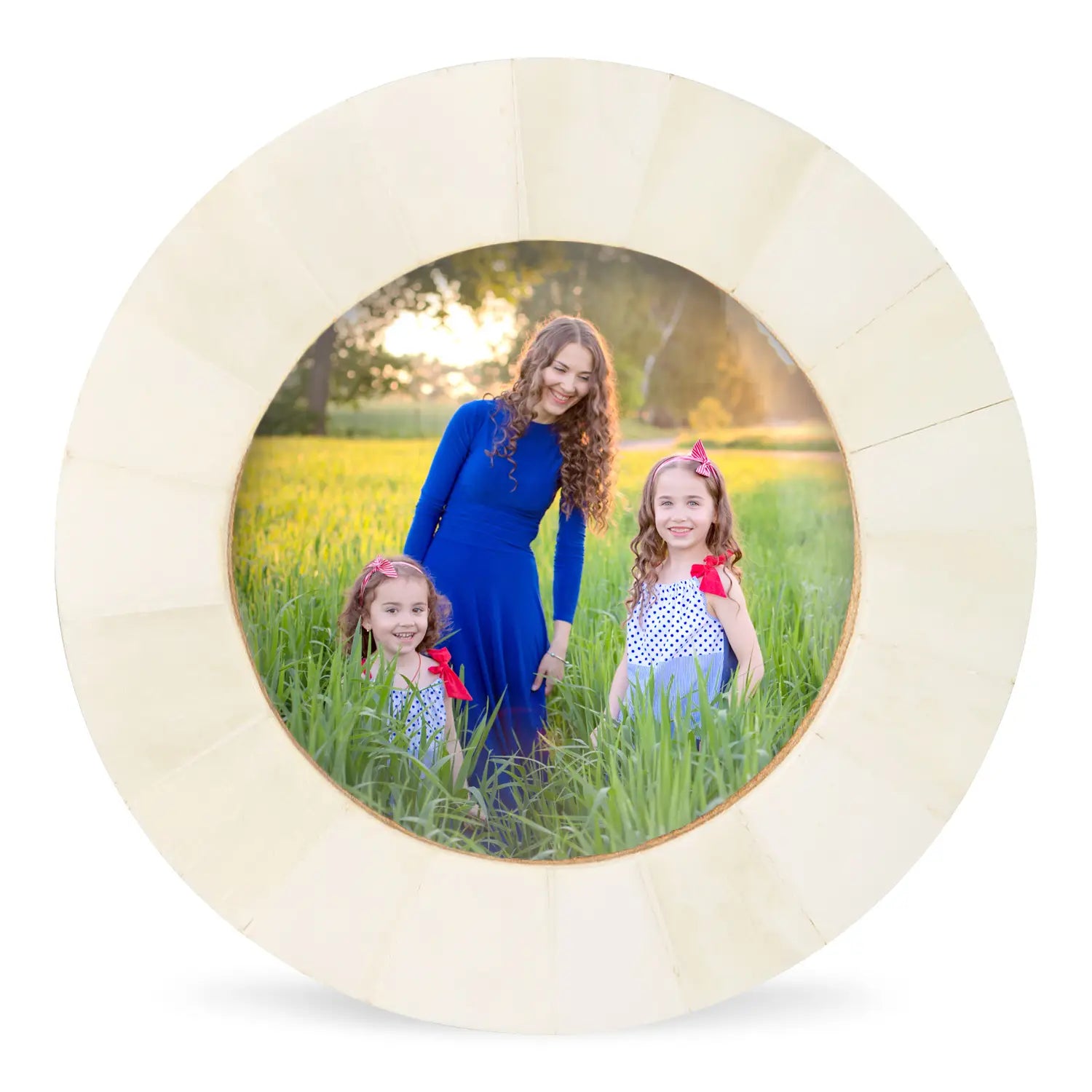 Baby Picture Frames Classic Bone Inlay in White, Set of 3
