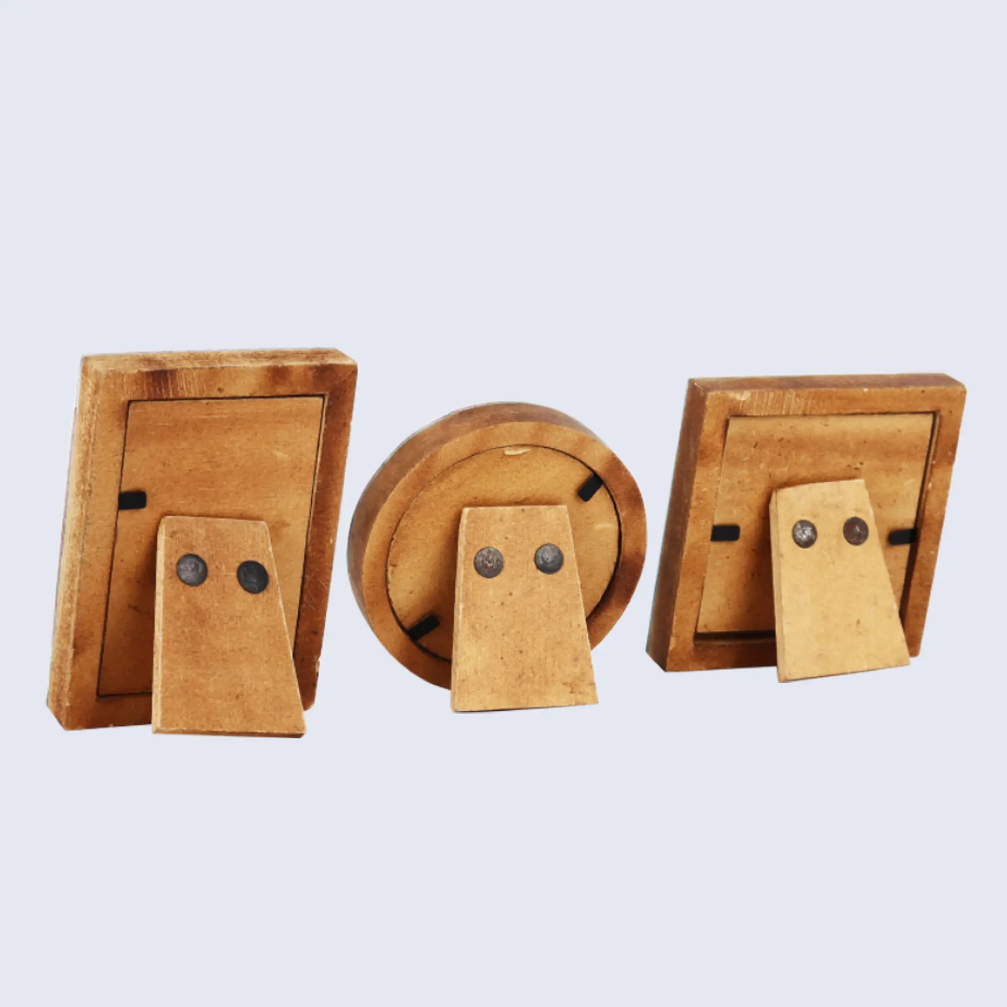 Baby Picture Frames Classic Bone Inlay in Green, Set of 3