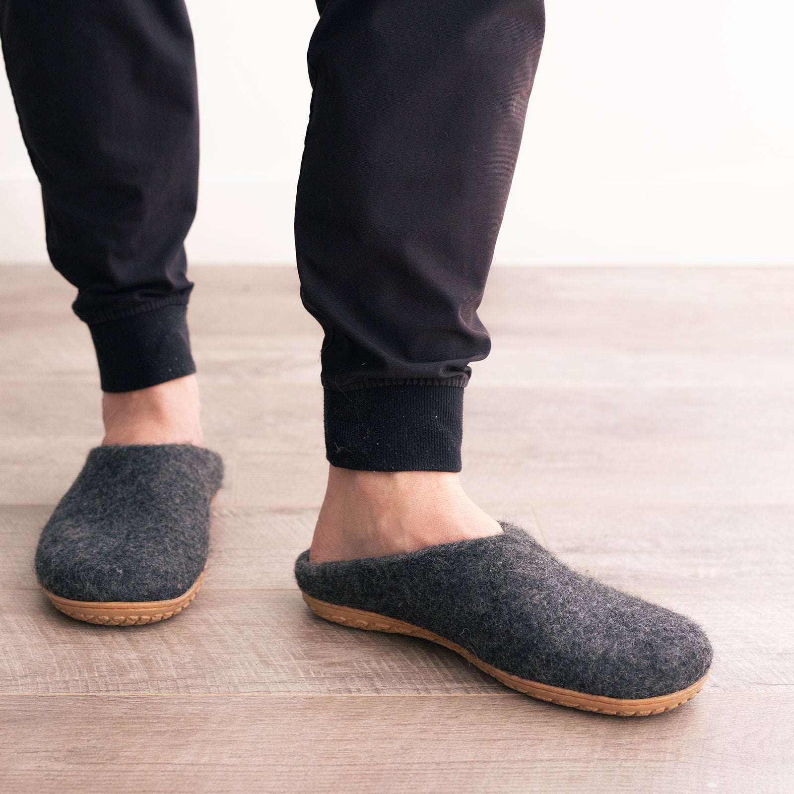 Mens Organic Merino Wool Slippers Fuzzy Cove | Heirloom Boulevard