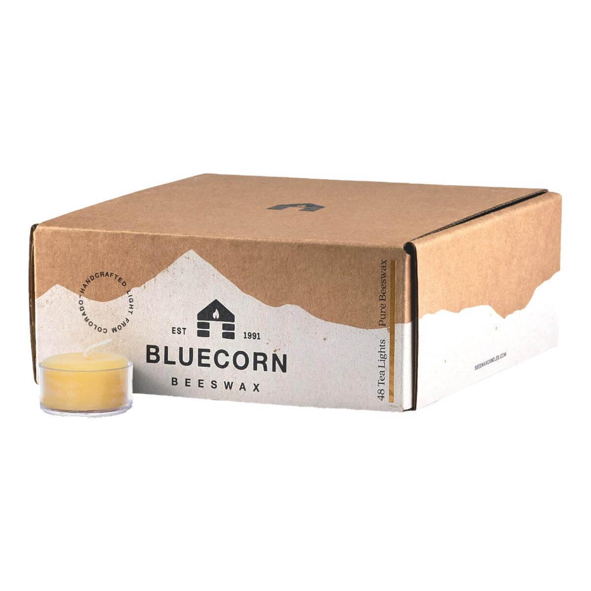 Bluecorn Candles Pure Beeswax Tea Light Candles | Heirloom Boulevard
