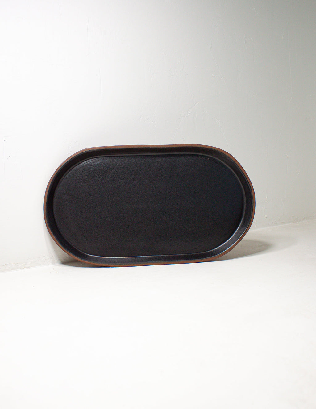 Black Oak Art Medium Oval Platter Black | Heirloom Boulevard