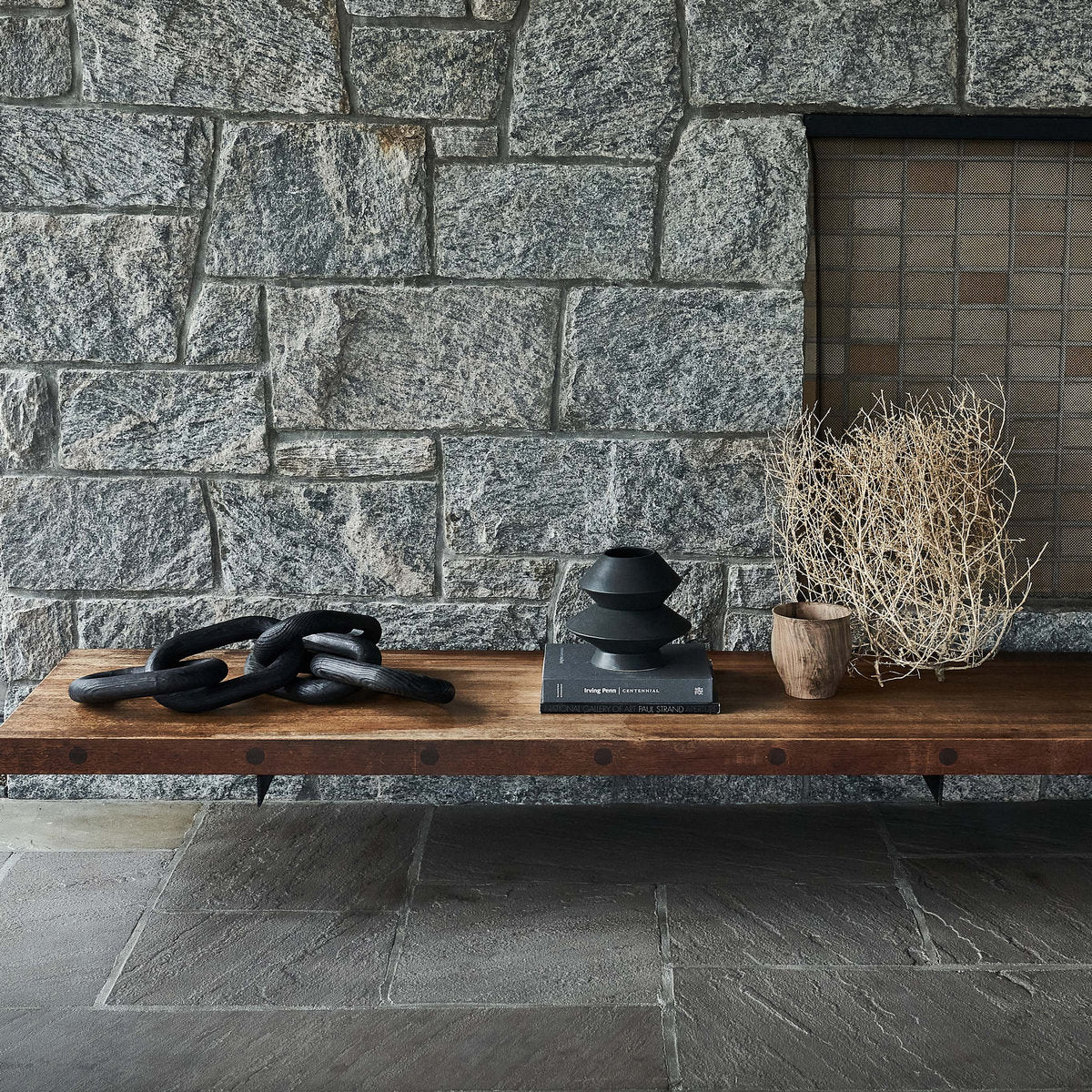 Bloomist Charcoal Wood Chain, Large Link | Heirloom Boulevard