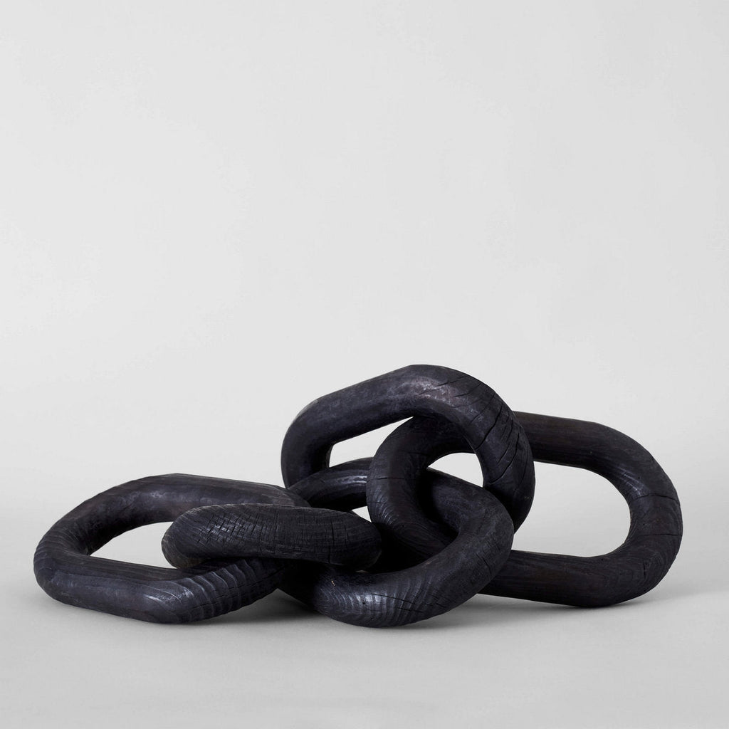 Bloomist Charcoal Wood Chain, Large Link | Heirloom Boulevard