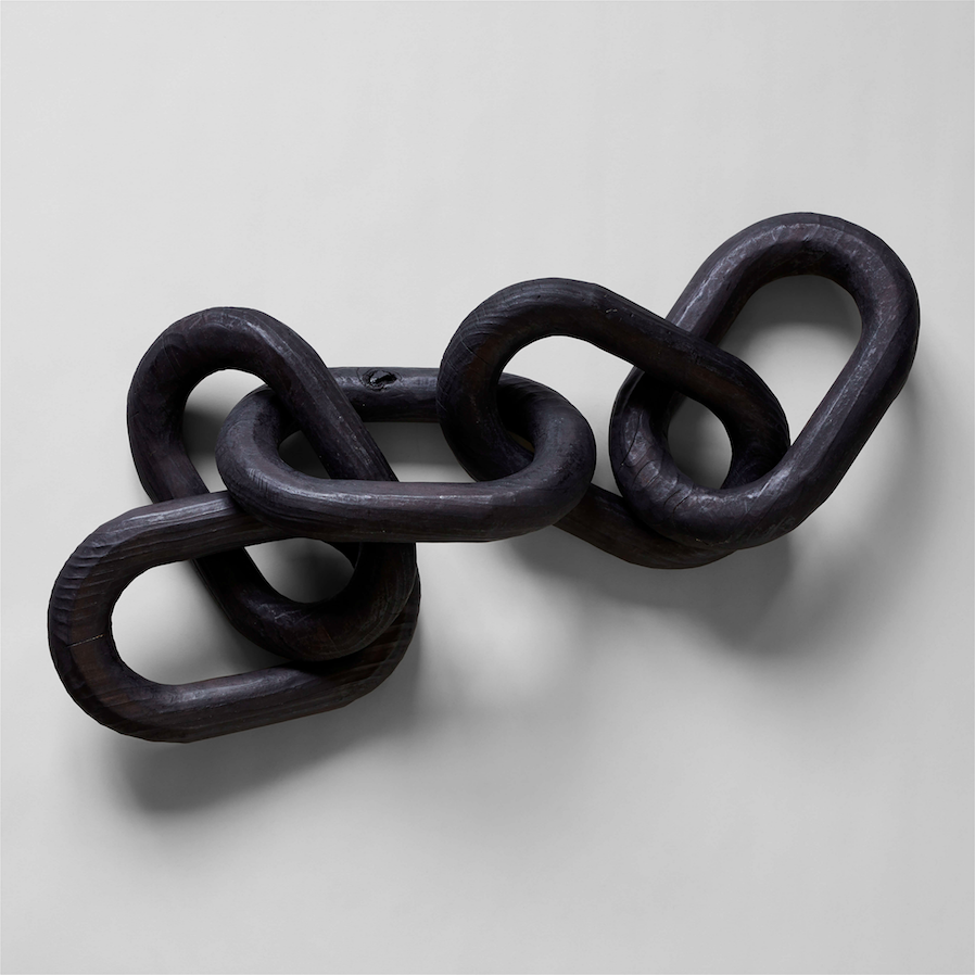 Bloomist Charcoal Wood Chain, Large Link 5-link | Heirloom Boulevard