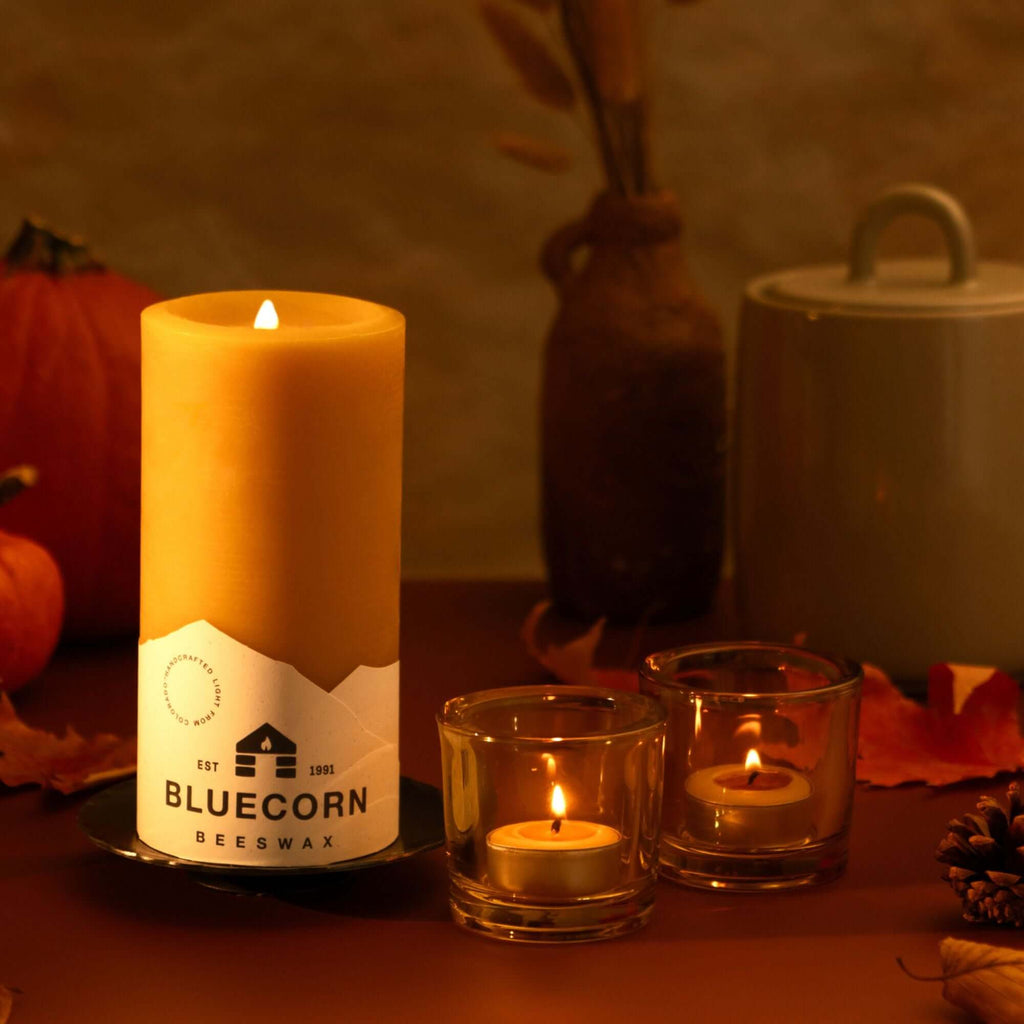 Bluecorn Candles Pure Beeswax Tea Light Candles | Heirloom Boulevard