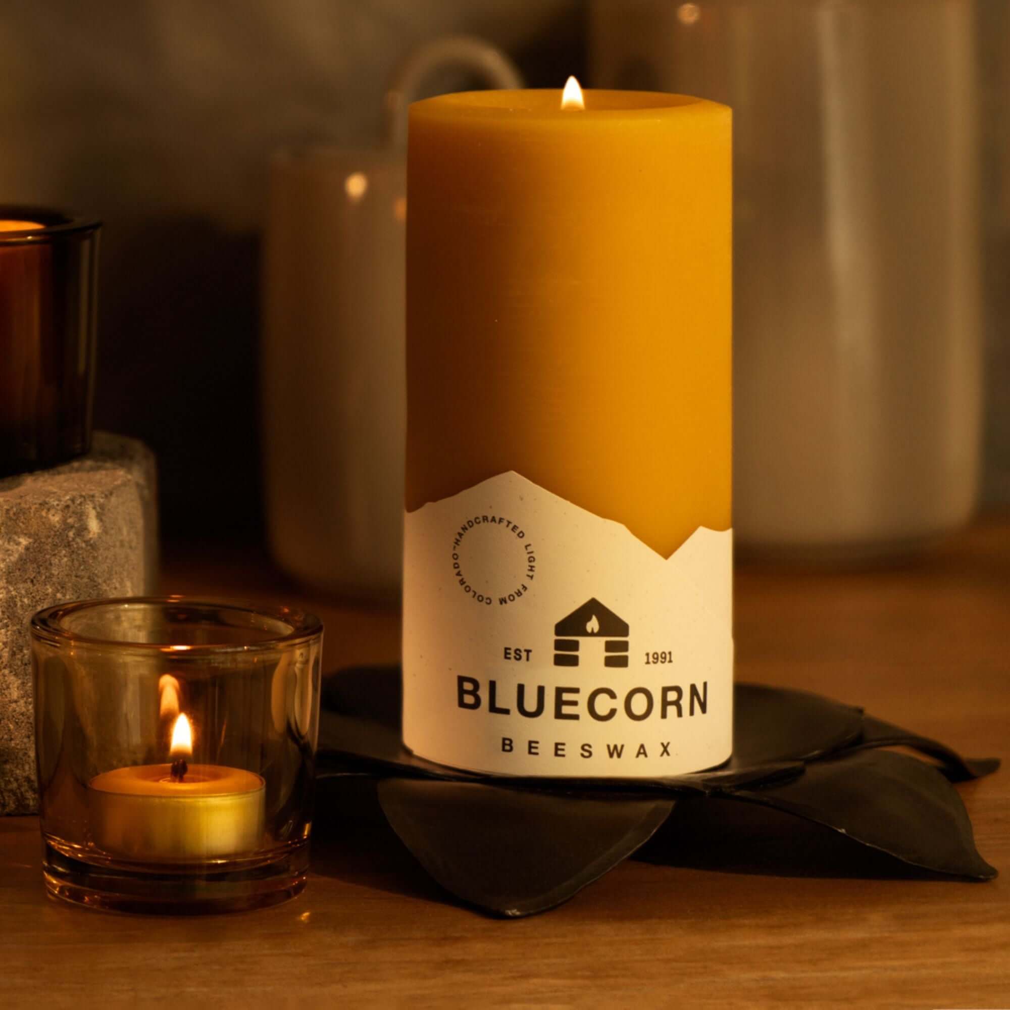 Pure Beeswax Pillar Candles | Heirloom Boulevard