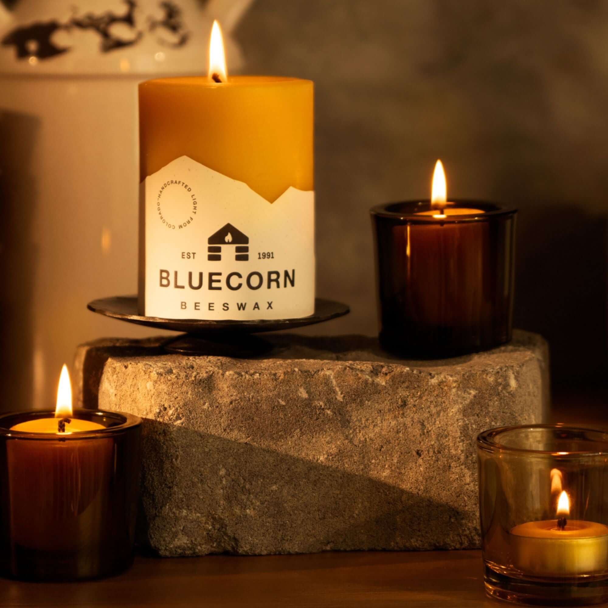 Heavy Glass Votive Candle Holders - 50% Recycled Glass | Heirloom Boulevard