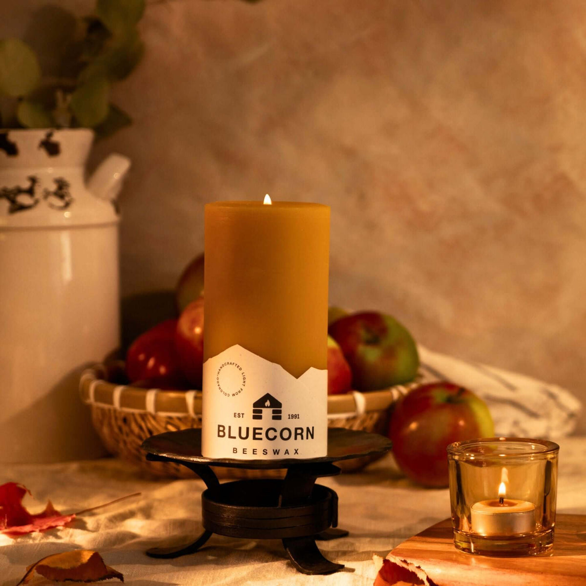 Bluecorn Candles Pure Beeswax Tea Light Candles