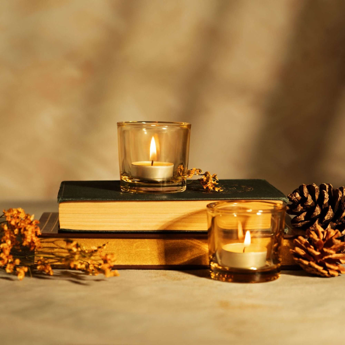 Bluecorn Candles Pure Beeswax Tea Light Candles