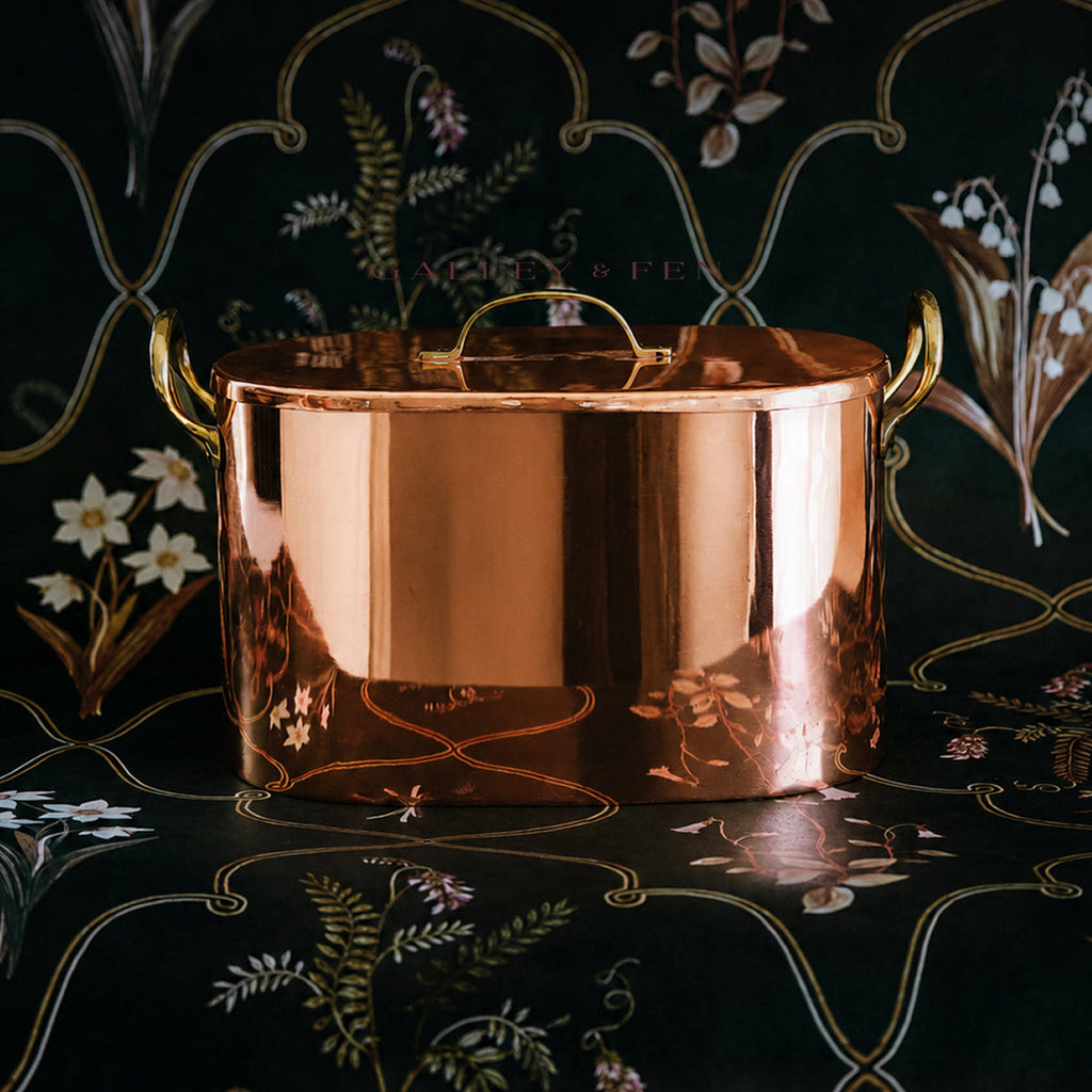 Galley & Fen Copper Bread Box with Brass Handles | Heirloom Boulevard