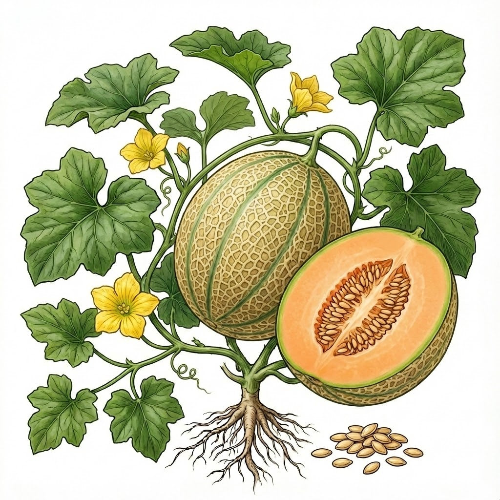 CANTALOUPE Seeds, Hearts of Gold | Heirloom Boulevard
