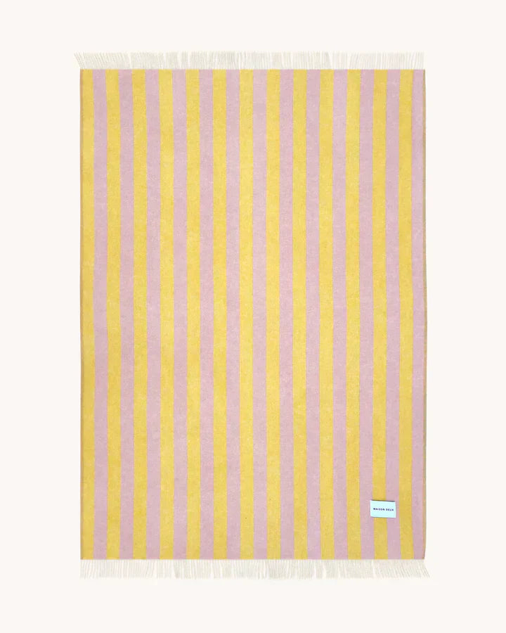 Blanket CANDY WRAP Pink / Yellow 4.25 x 6.5 ft