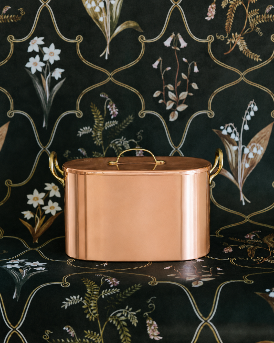 Galley & Fen Copper Bread Box with Brass Handles | Heirloom Boulevard