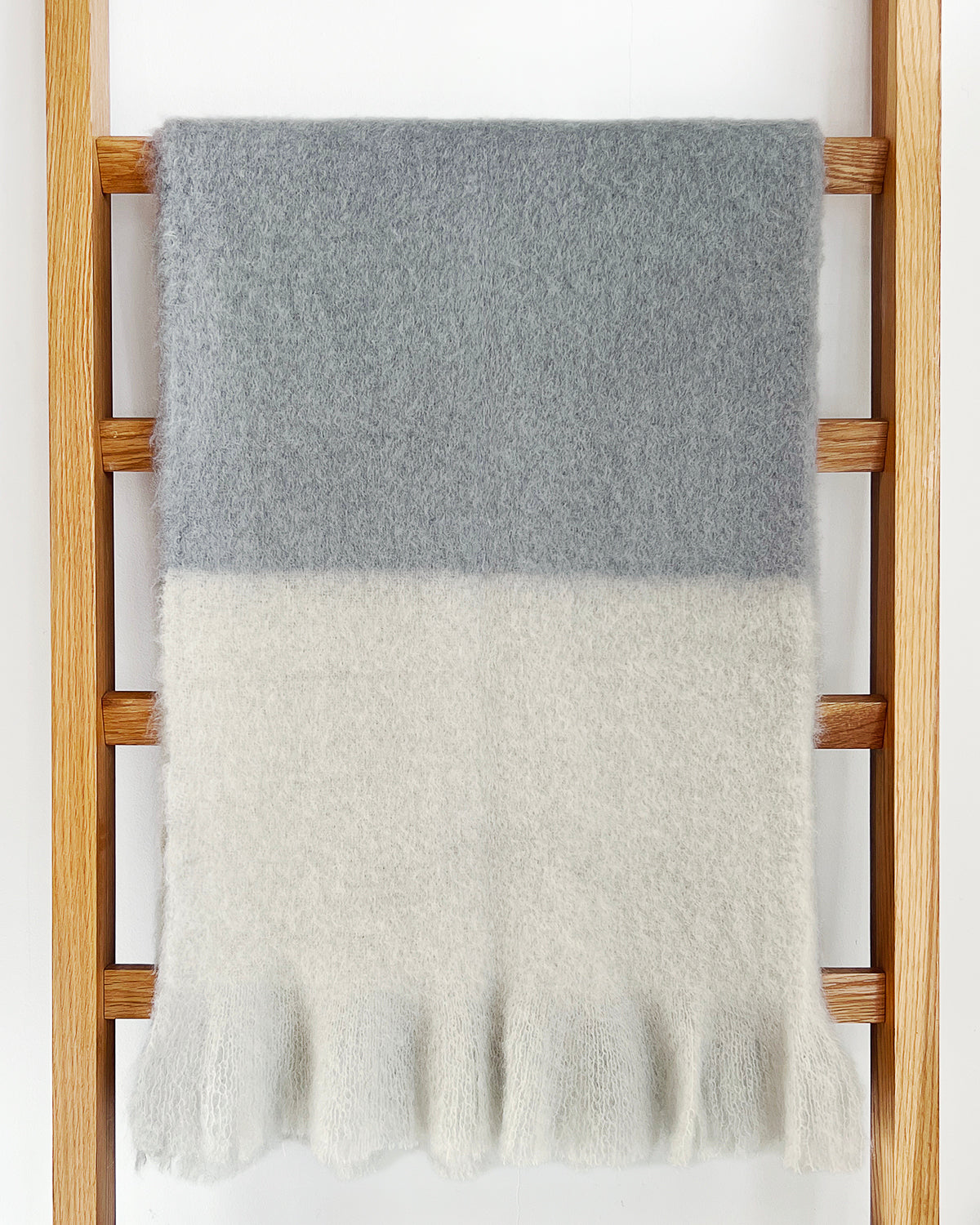 Mantas Ezcaray Winter Color Block Ezcaray Mohair Throw atacama home | Heirloom Boulevard
