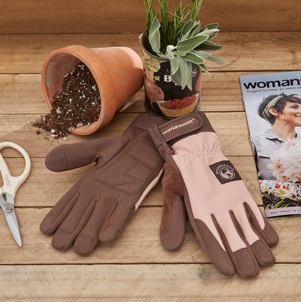 Womanswork Digger Gardening Gloves Clay Rose | Heirloom Boulevard