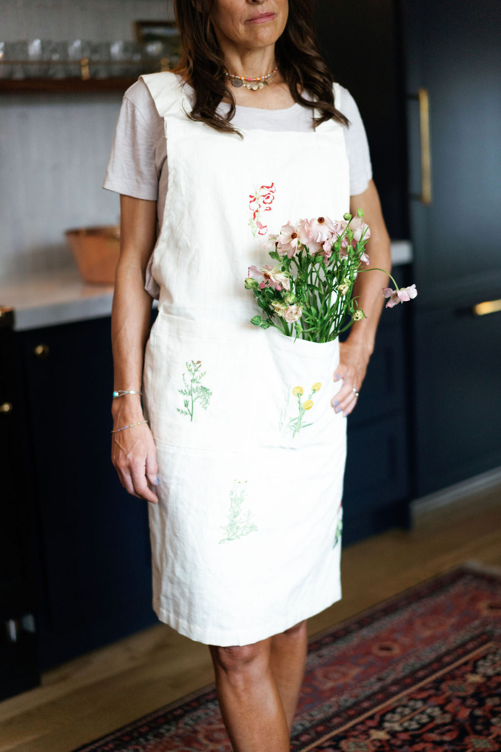 Galley & Fen Botanical Embroidered Apron | Heirloom Boulevard