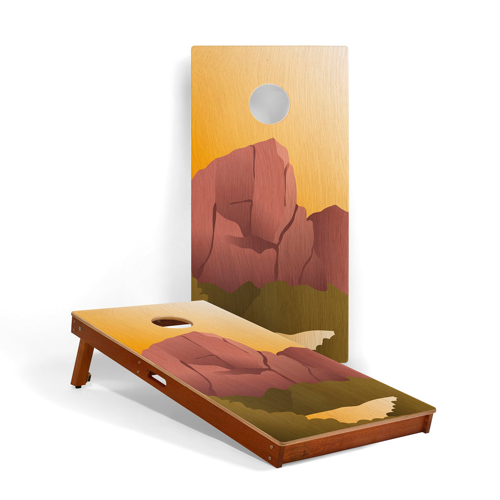 Elakai Zion National Park Mahogany Pathfinder Cornhole Boards Classic | Heirloom Boulevard