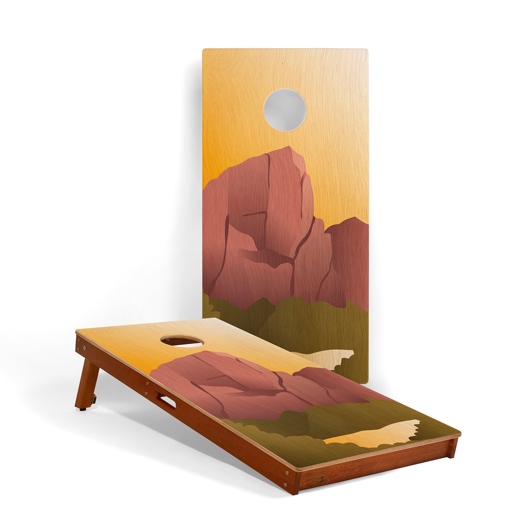 Elakai Zion National Park Mahogany Pathfinder Cornhole Boards Classic | Heirloom Boulevard
